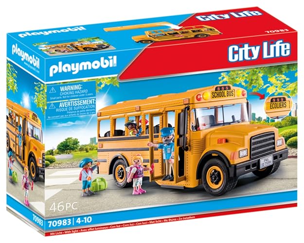 Playmobil Autobús Escolar con Accesorios y 4 Figuras