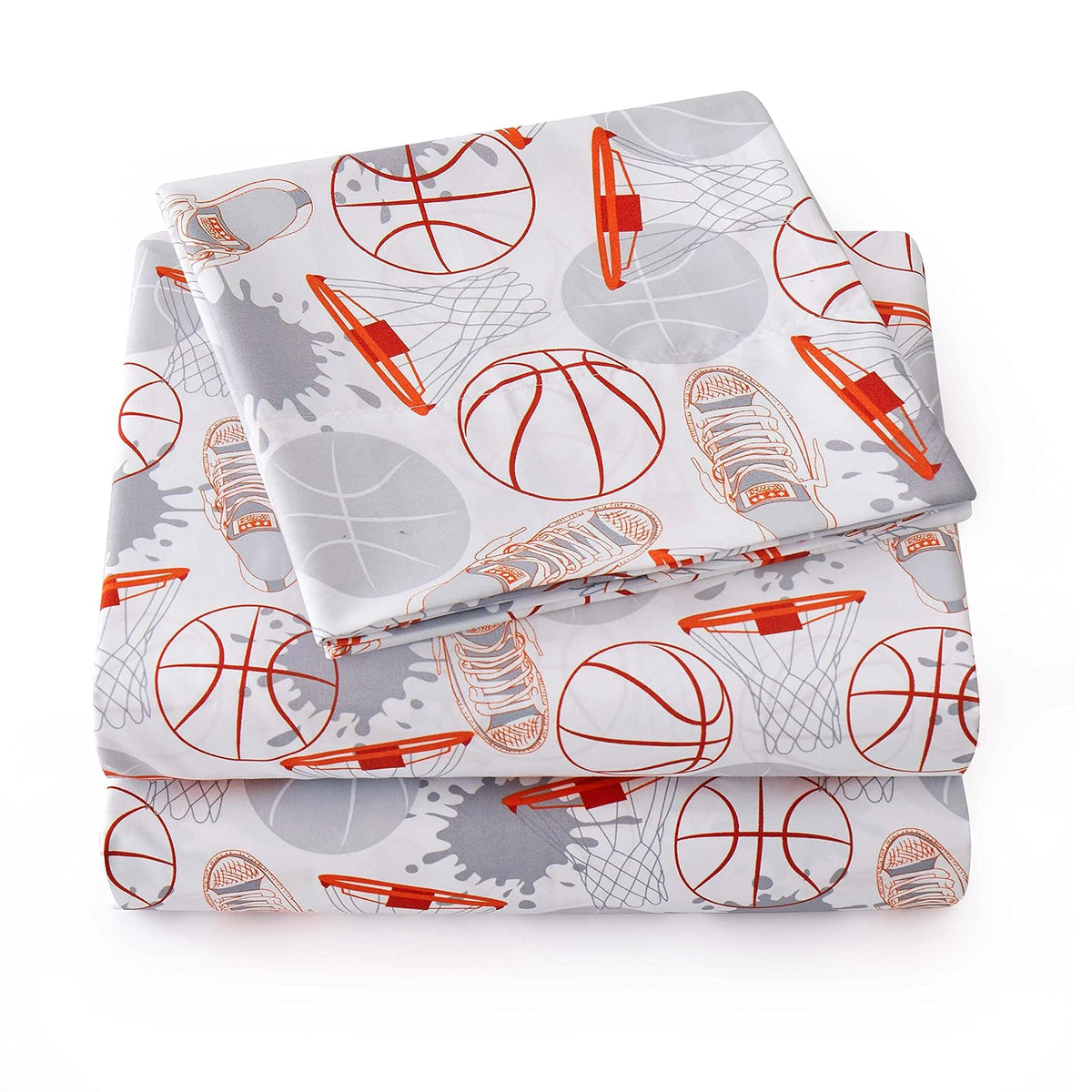 Colección 1500 Supreme - Juego de sábanas para niños y niñas, Divertidos y Coloridos y cómodos, Bolsillo Profundo, sin Arrugas, Ropa de Cama Suave y acogedora, tamaño Individual,