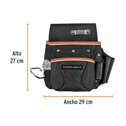 Truper Expert POHE-6NX Porta herramientas de poliéster 6 compartimentos lavable