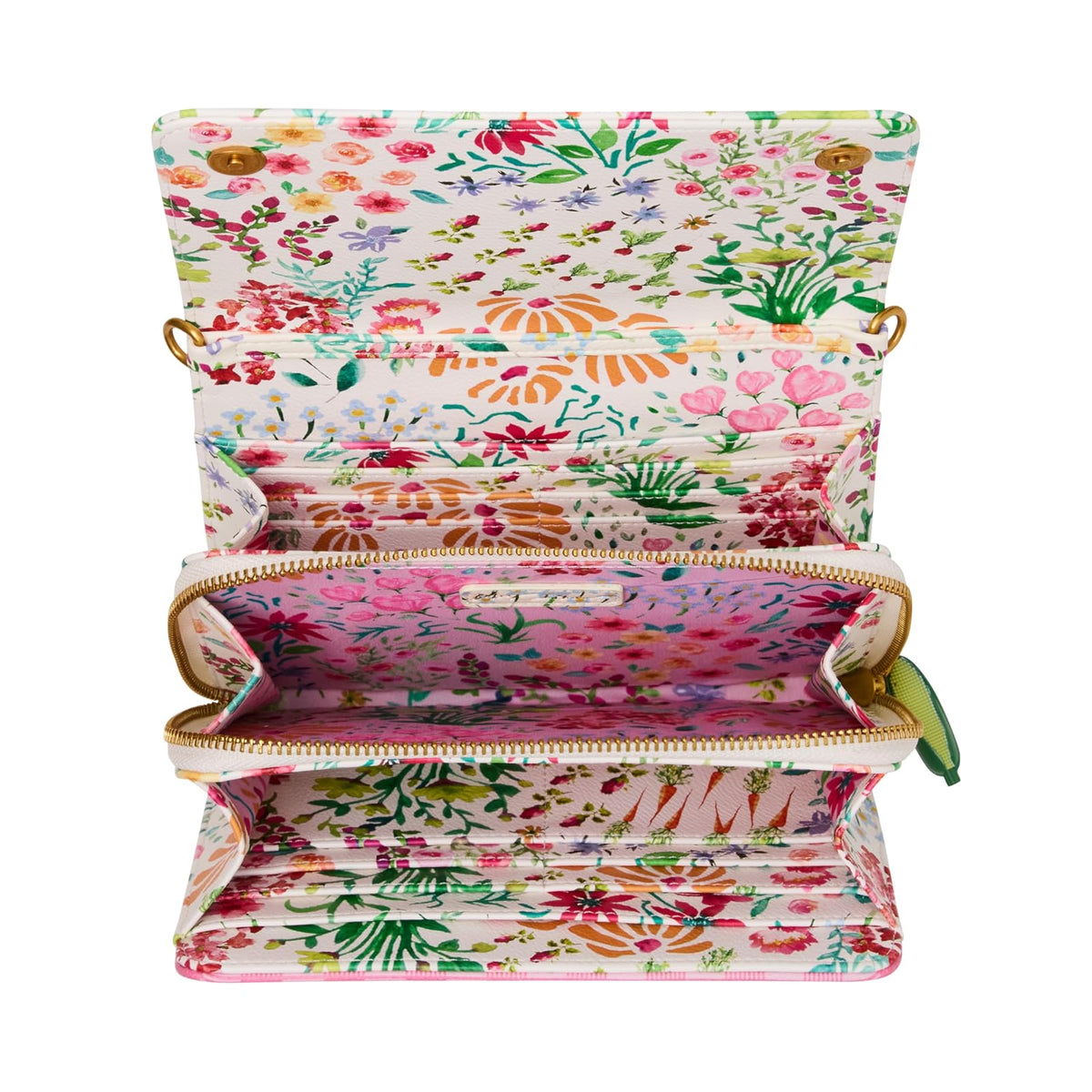 Betsey Johnson - portafolios cruzada con parche vegetariano