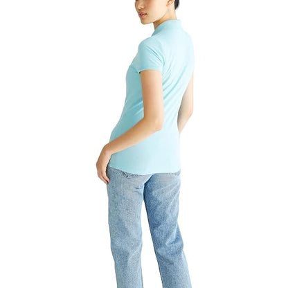Aeropostale Aero Solid A87 Polo para Mujer