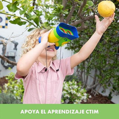 Educational Insights GeoSafari Kidnoculars | Binoculares para Niños y Niñas, Juguete de Ciencia, Campamento y Naturaleza, Regalos para Fiestas, Juegos de Exploración