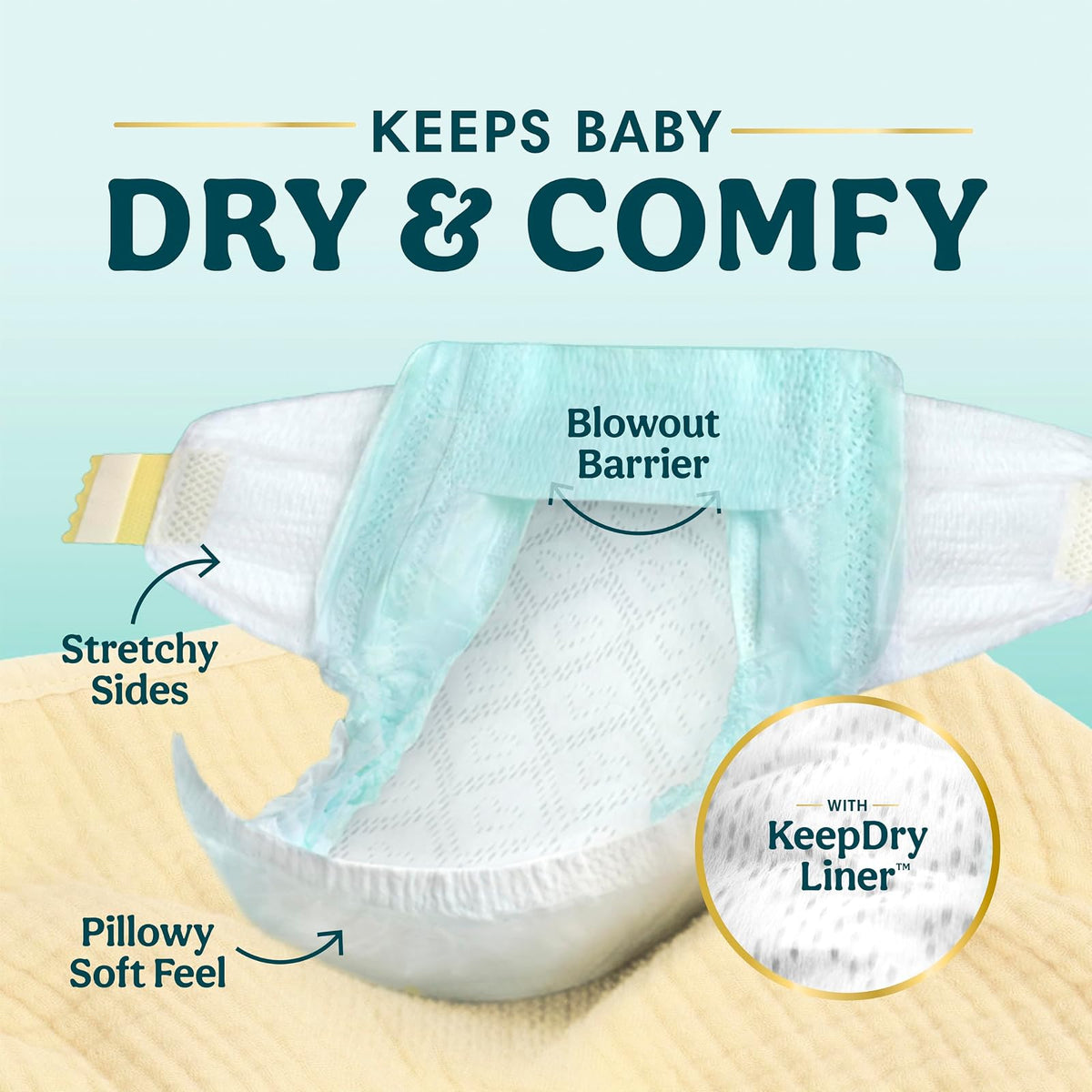 Pampers Pampers Swaddlers Diapers Size 2 84 Count, 84 Count | Suavidad tipo frazada con BreatheFree Liner. Protección contra fugas, alta absorción e indicador de humedad.