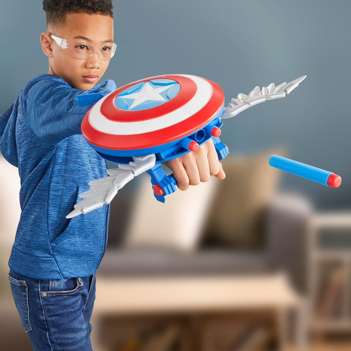 Marvel Studios - Capitán América: Brave New World - NERF - Escudo lanzadardos