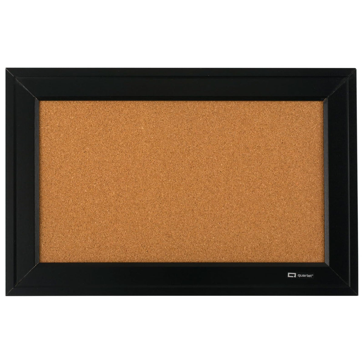 Quartet Home Decor 79281 Tablero para anuncions de corcho natural, Marco negro,11" x 17"