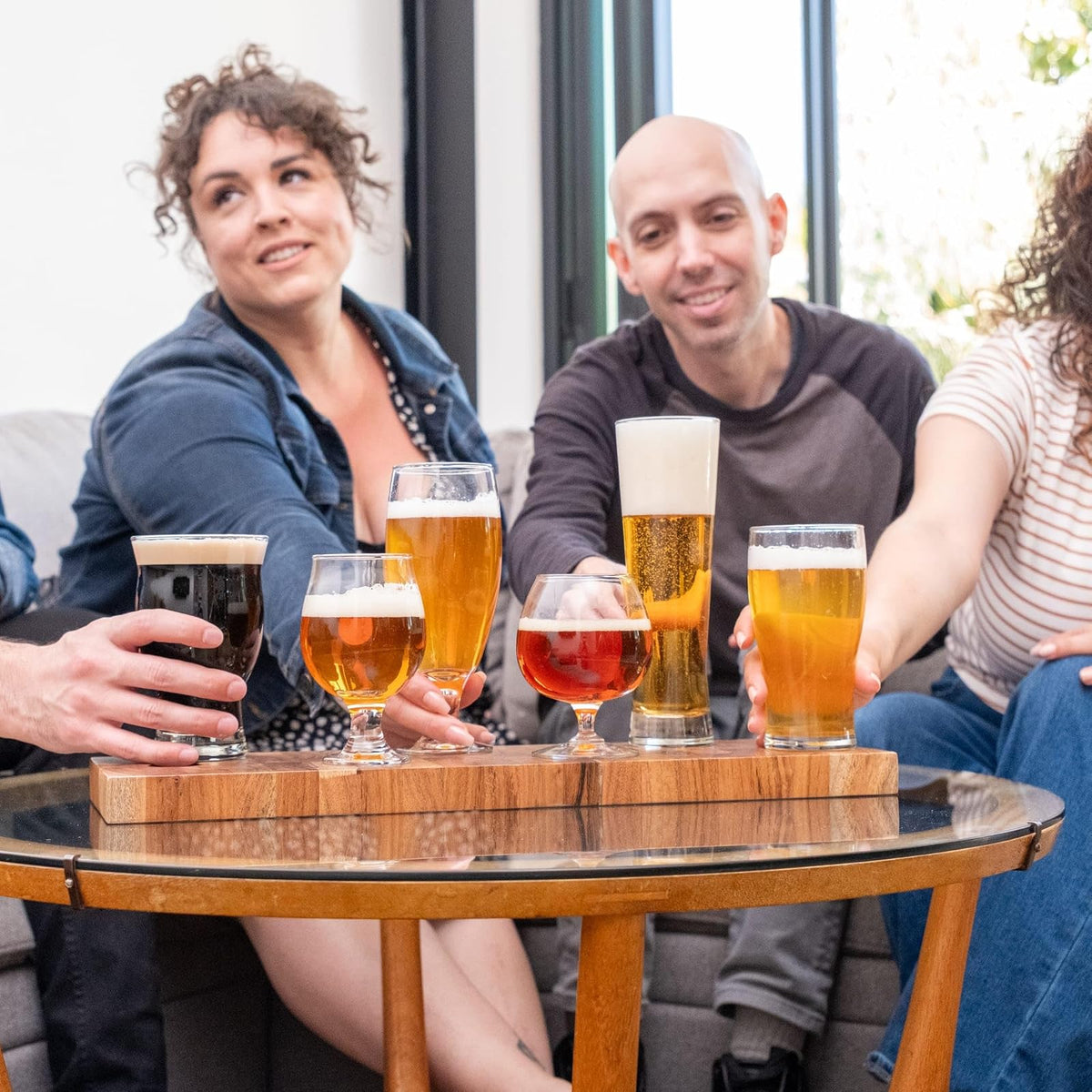 Libbey - Vasos de Cerveza Variados, Versátiles, Premium, para Pilsner, Stout, Lager, IPA y más, Set de 6, Vidrio, 16.75 Onzas