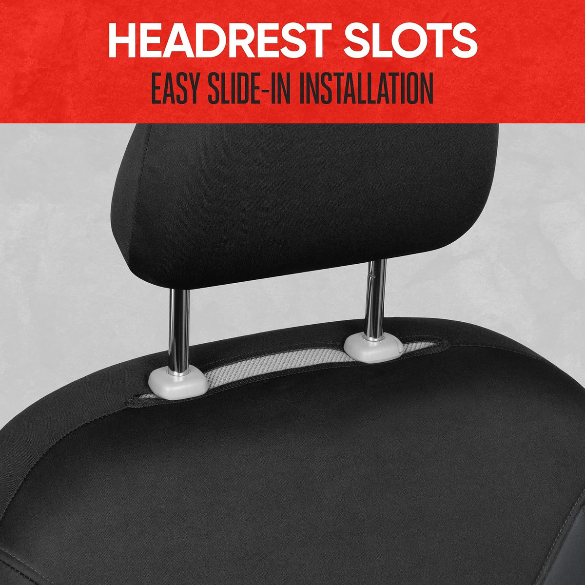 Motor Trend SpillGuard 2 Funda de Asiento para Automóviles y Automóviles Funda de Asiento para Camión – Neopreno Inalámbrico Gris