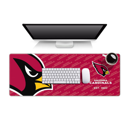 YouTheFan Tapete para Escritorio NFL con Logo de tu Equipo - 30.5 x 80 cm - Arizona Cardinals