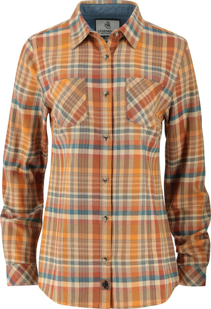 Legendary Whitetails - Camisa de Franela Cottage Escape para Mujer