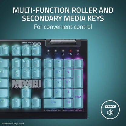 Razer V4 X Mechanical Gaming Keyboard: Green Switches Tactile & Clicky - 6 Macro Keys - Chroma RGB - Doubleshot ABS Keycaps - Sound Dampening & Stabilizers - Zenless Zone Zero Edition