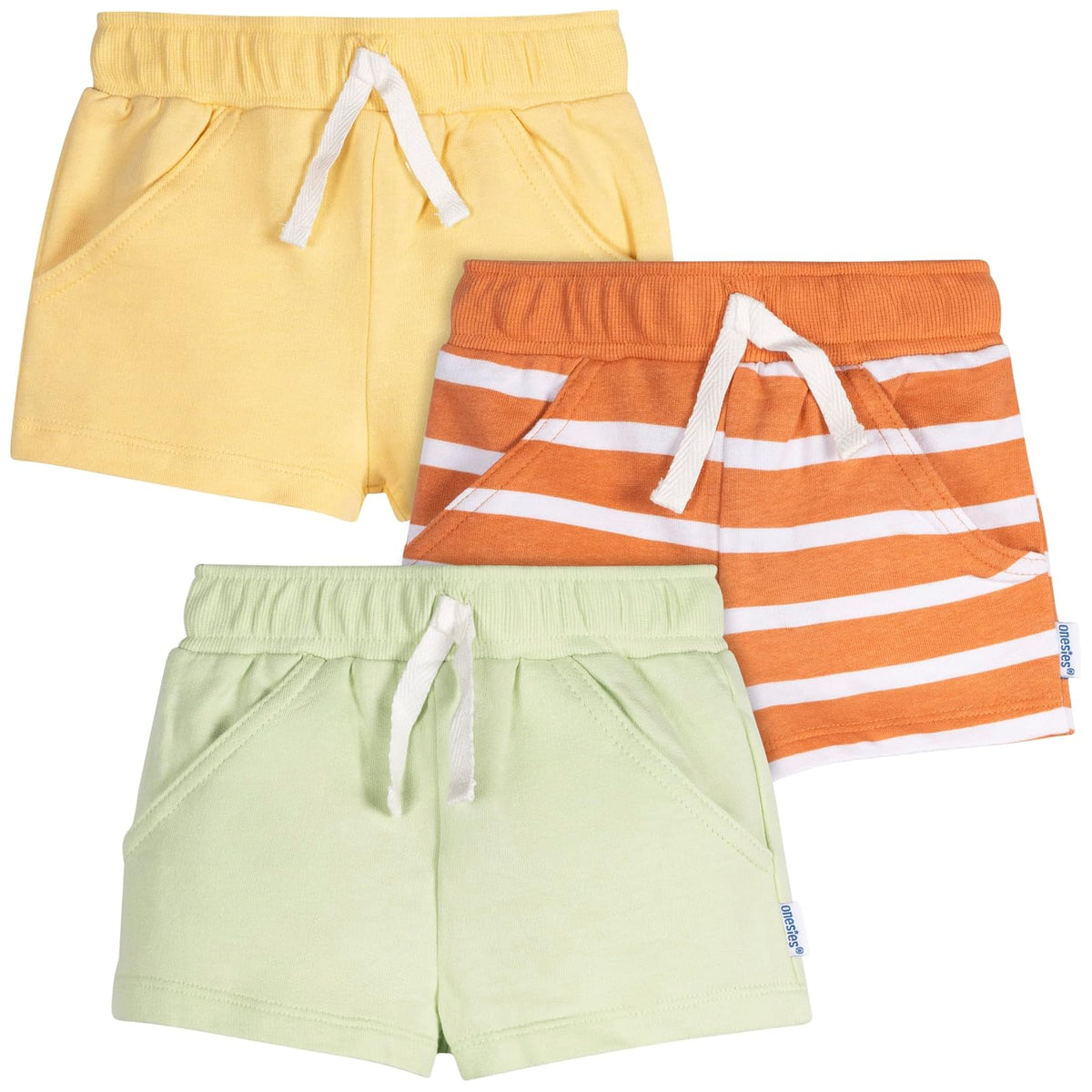 ONESIES Unisex Baby 3-Pack Knit Shorts Pantalones Cortos Unisex bebé