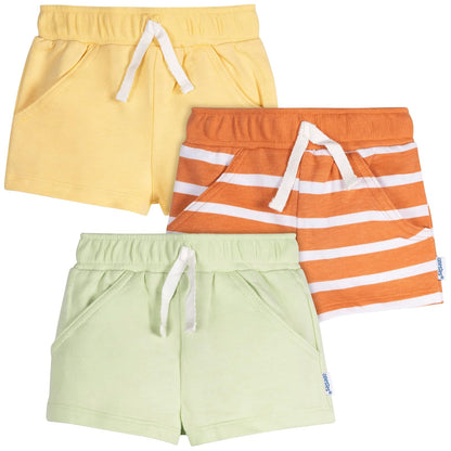 ONESIES Unisex Baby 3-Pack Knit Shorts Pantalones Cortos Unisex bebé