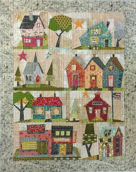 Patrón de colcha My Kinda Town por Laura Heine