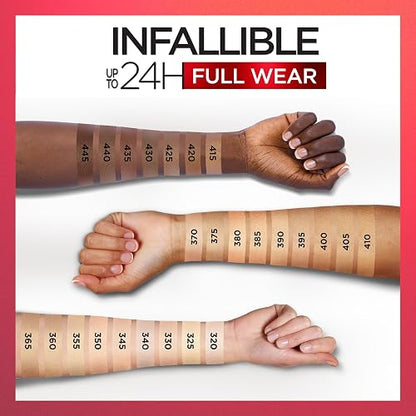 L'Oreal Paris - Corrector Cosmetics Infallible Full Wear, Tipo Bizcocho, 0.33 Onzas Líquidas