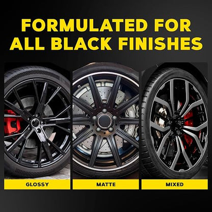 Meguiar's, Hot Rims Limpiador de Rines Negros, G230524, 709ml | Gel espumante profundo especialmente formulado para limpiar eficazmente las ruedas mate, , satinadas y cromadas