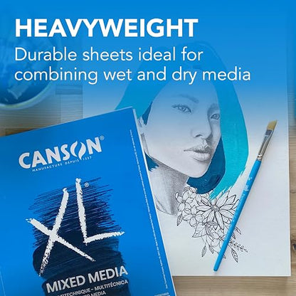 Canson® XL Series - Block para dibujos Mix Media Pad de 17.8 x 25.4cm