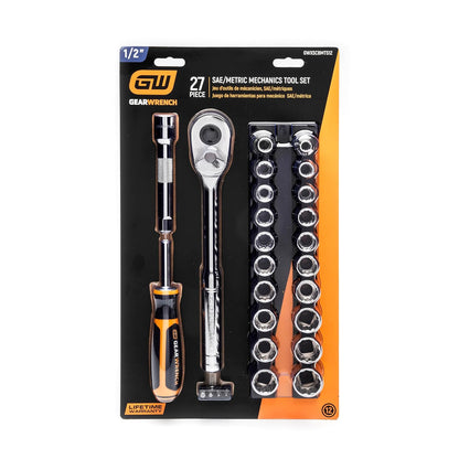 GearWrench Juego de Herramientas para Mecánica en Caja de 3 Cajones - 27 piezas