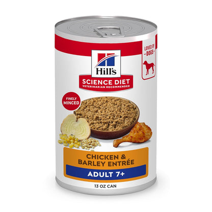Hill's Science Diet Alimento Húmedo para Perro Senior 12 Pack 369G | Alimento húmedo Hill's para perro, vitalidad senior, salud de órganos vitales, energía diaria, ingredientes de alta calidad