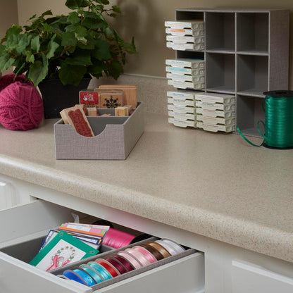 Household Essentials - Cajón Organizador Profundo para Almacenamiento, (3 Section), Gris, 1