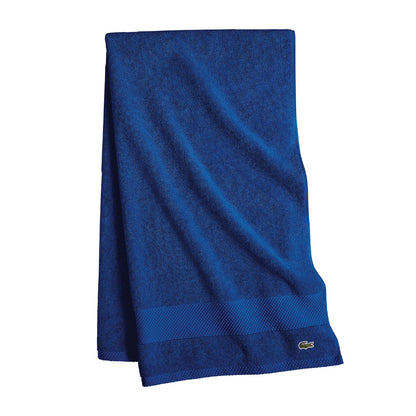 Lacoste Heritage Supima Colección de Toallas y Tapete de Baño - Bath Towel 30x54 - Azul