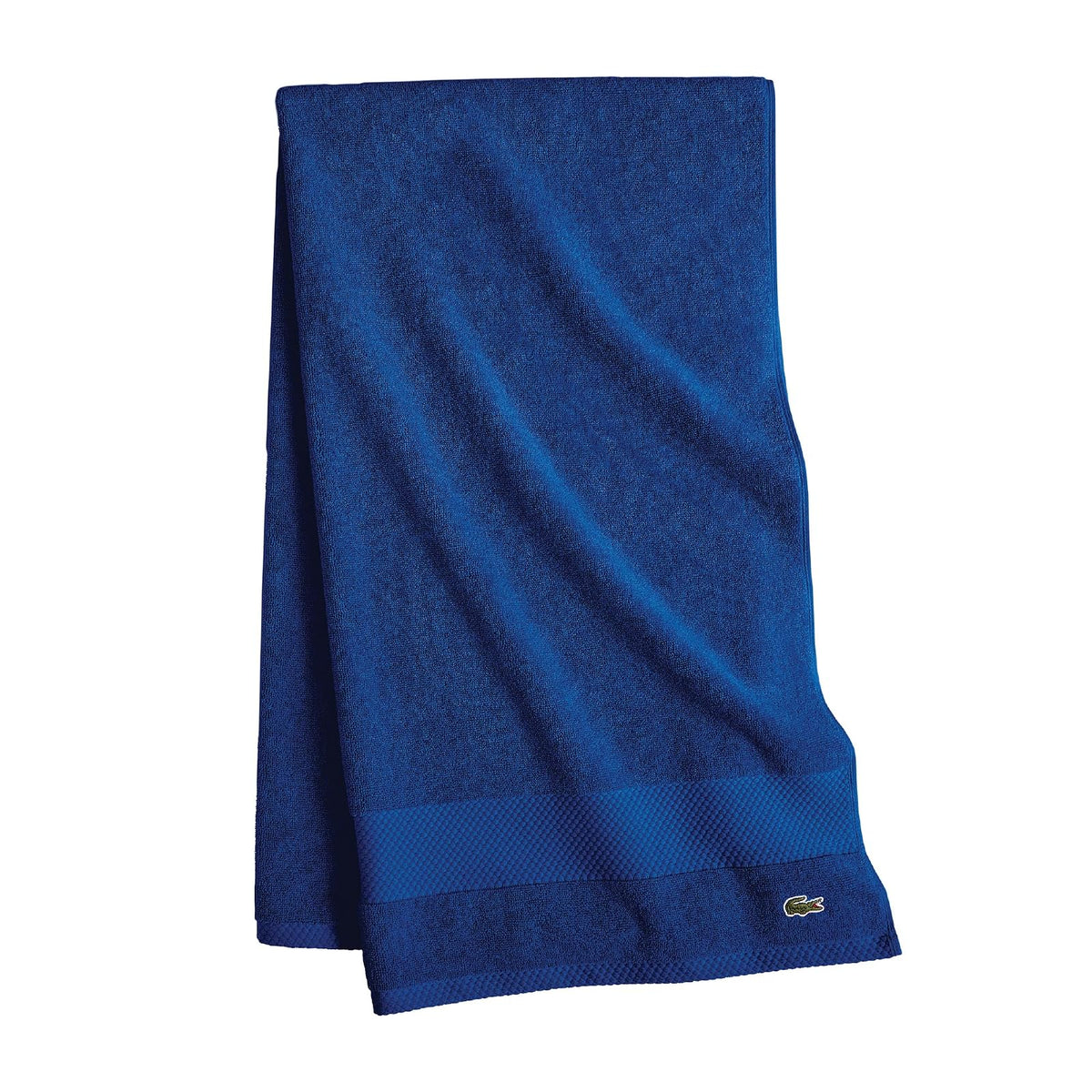 Lacoste Heritage - Toalla de baño 100% algodón Supima Azul, 35 x 70 Pulgadas, Altamente Absorbente y de Secado rápido, Toalla de baño súper Suave de Alta Calidad, Esencial para el baño, Regalo para