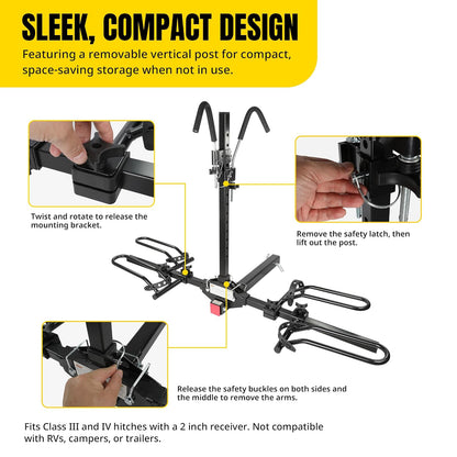 MaxxHaul Soporte Plataforma de Montaje para 2 , Negro 50027