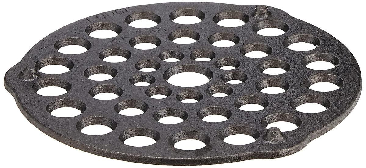 Lodge L8DOT3 Cast Iron Meat Rack/Trivet, Pre-Seasoned, 8"