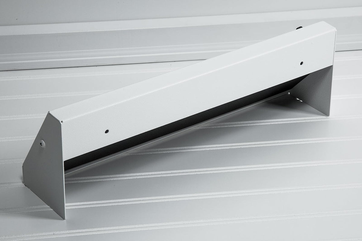 steelcrest Series Designer Baseboard ventilación de bronce con air-volume Amortiguador, color blanco