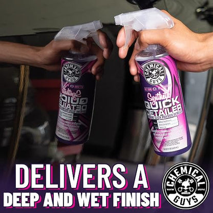 Chemical Guys Detallador Sintético Rápido, Detallador Polímero Extremadamente Resbaladizo, Ideal para Automóviles, Camiones, Todoterrenos, Motocicletas, Autocaravanas y Más, 3,79 L