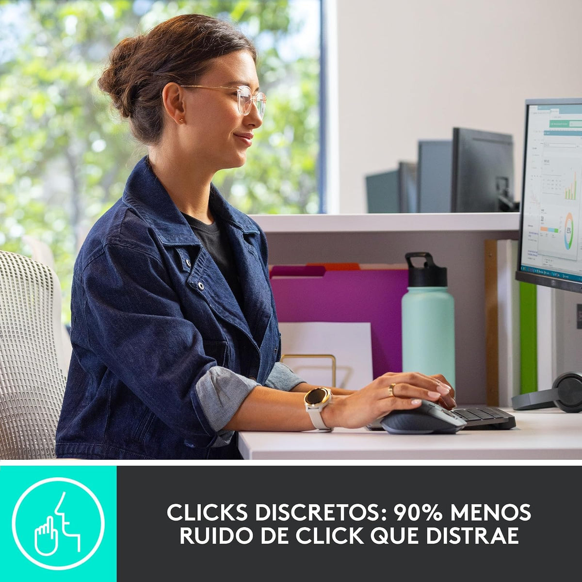 Logitech MX Keys y MX Master 3 for Business Gen2, Combinación de Teclado y Mouse, Inalámbrica, Ergonómica, Tecnología Logi Bolt Segura, Bluetooth, Certif. Global, Windows/Mac/Chrome/Linux - Grafito.
