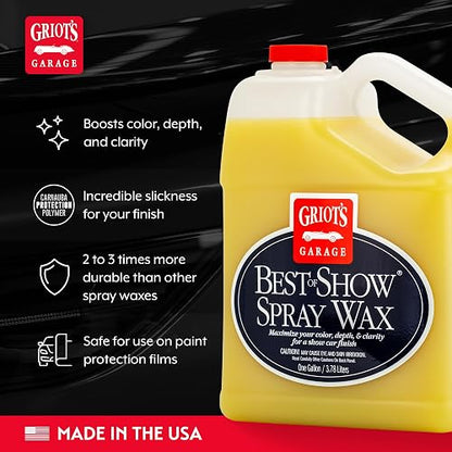 Griot's Garage Best of Show - Cera en Aerosol para Detalles de automóviles, Funciona en películas de protección de Pintura y revestimientos de cerámica, Proporciona una Cobertura Duradera Entre usos