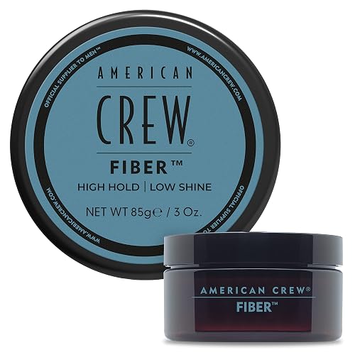 American Crew Fiber, 3 Oz, Fibra para Cabello | Fijación fuerte, brillo suave, acabado mate, cera para cabello liso a ondulado, fácil de lavar
