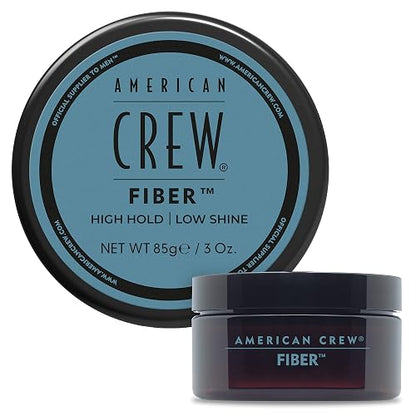 American Crew Fiber, 3 Oz, Fibra para Cabello | Fijación fuerte, brillo suave, acabado mate, cera para cabello liso a ondulado, fácil de lavar