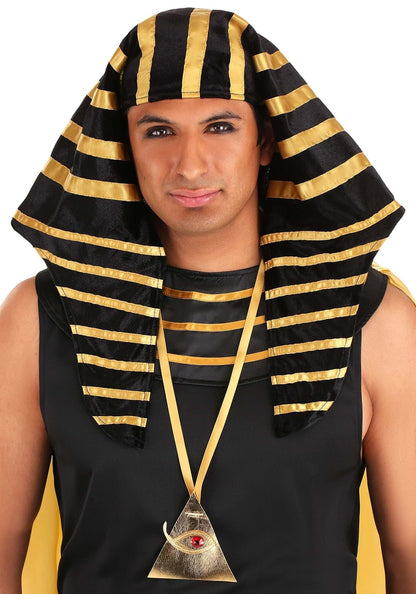 Dreamgirl Adult King Tut Costume, Mens Ancient Egyptian Pharaoh, Fashion King of Egypt Halloween Costume