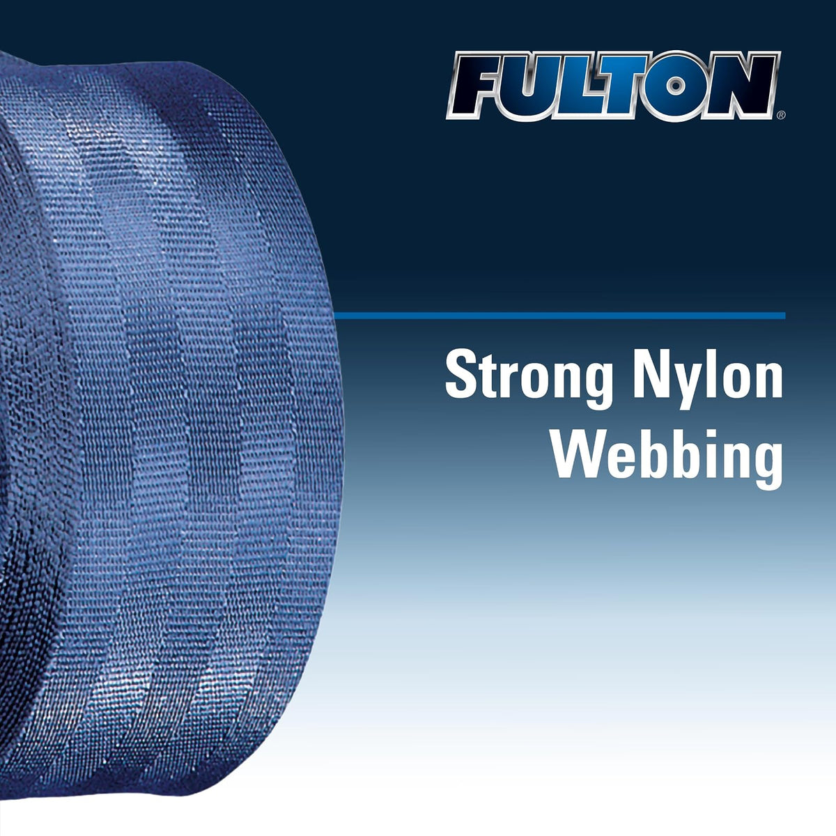 Fulton 501208 - Correa para cabrestante con Gancho y Bucle, 2" x 12"