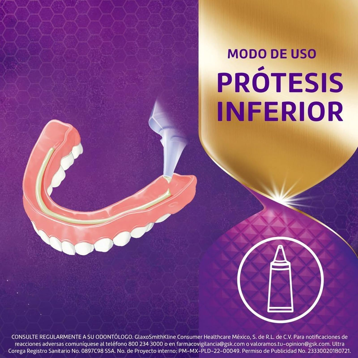 Corega Ultra Max Fijación y Sellado Crema Adhesiva para Prótesis Dentales, Sin Sabor, 70g