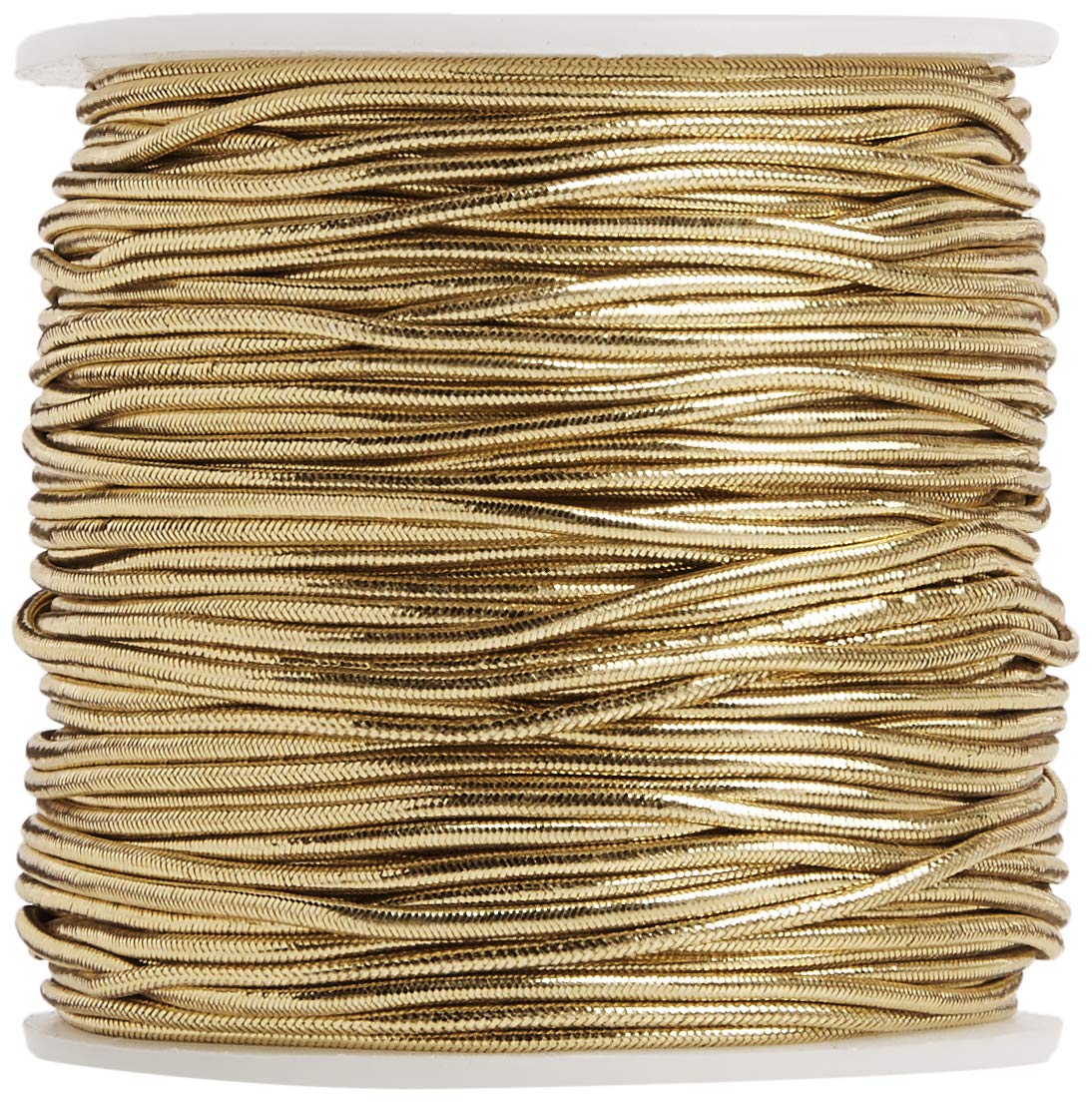 Morex Ribbon 1318/50-634 - Cinta elástica de poliéster, 50 m, dorado