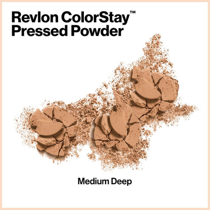 Revlon Colorstay Pressed Powder, Medium Deep, 8.4 g.