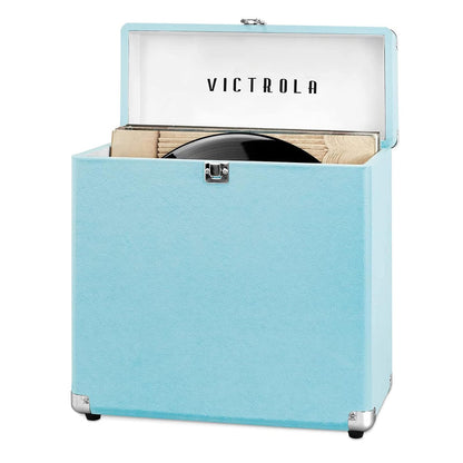 Victrola Collector Maleta para Almacenamiento de Discos de Vinilo, hasta 30 LPs - Turquoise