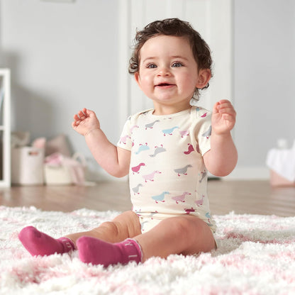 Grow by Gerber Baby-girls - Body orgánico de manga corta (5 unidades)