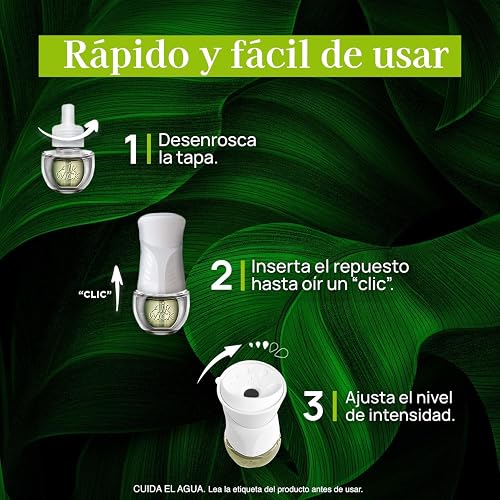 Air Wick® Aromatizante de Ambiente Continuo, Frutos Rojos, 3 repuestos de 20 ml c/u