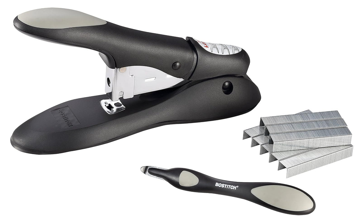 Bostitch Personal Heavy Duty No-Jam Stapler Value Kit, 60 Sheets, Includes Push-Style Staple Remover, Black (PHD-60R)