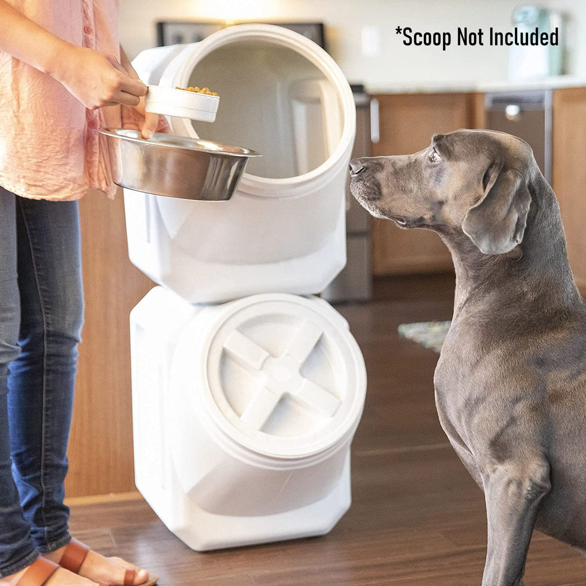 Gamma2 Vittles Vault - Contenedor apilable para almacenamiento de alimentos para perros, hasta 60 libras, almacenamiento de alimentos secos para mascotas, fabricado en Estados Unidos