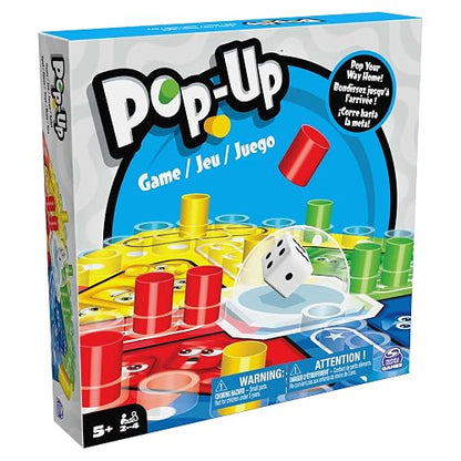 Spin Master Games, Juego Pop-Up para niños, Colorido Juego de Mesa para 2-4 Jugadores con Tirador automático para Noches de Juego en Familia, Juegos Divertidos, para niños a Partir de 5 años