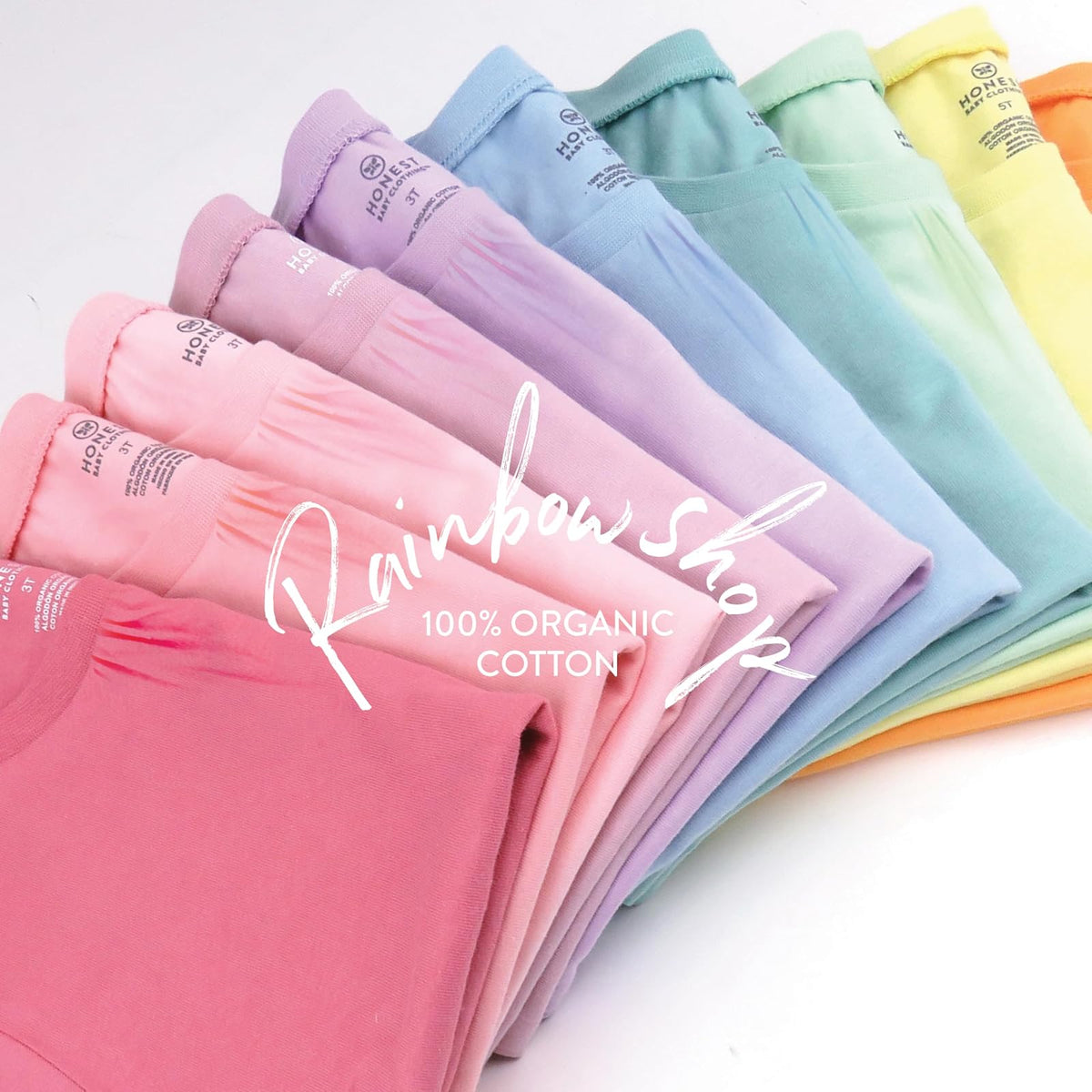 HonestBaby Camisetas de algodón orgánico con Mangas abombadas Conjunto de Playeras para bebés y niños pequeñosUnisex bebé