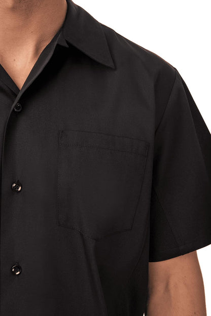 Chef Works Cool Camisas de ventilación para Cocinero, Negro, Large