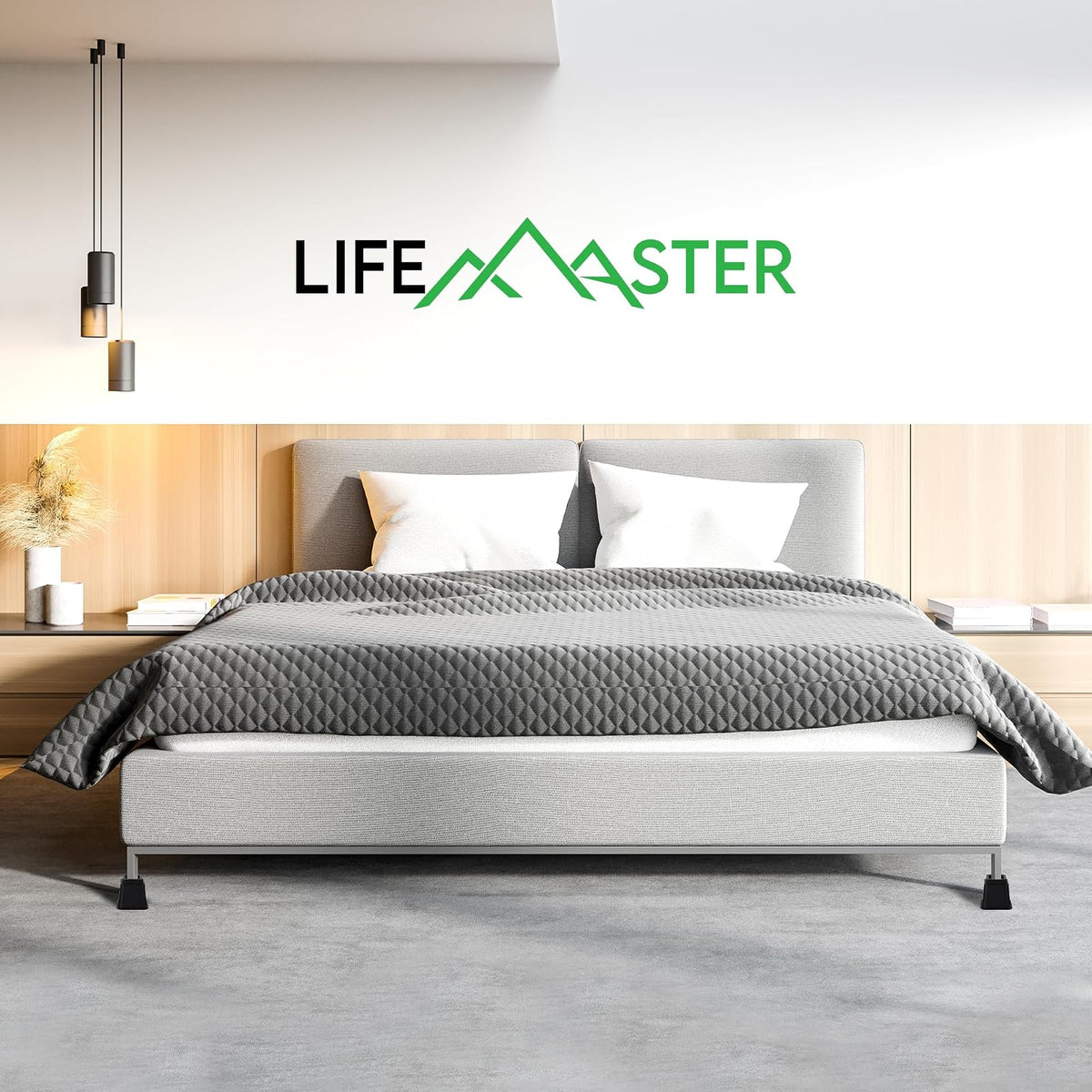 Furniture Riser Set - 4 Pieces Non-Slip Design Furniture Leg Riser Fits with Bed, Chair, Table, Sofa, Desk, and Couches - Black