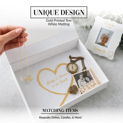 Pavilion- When Someone You Love Becomes a Memory-White & Gold Memory Box