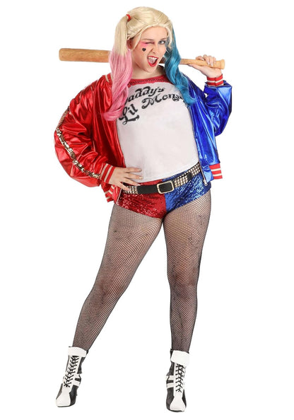 Suicide Squad Harley Quinn Premium Disfraz, Como se muestra, XL