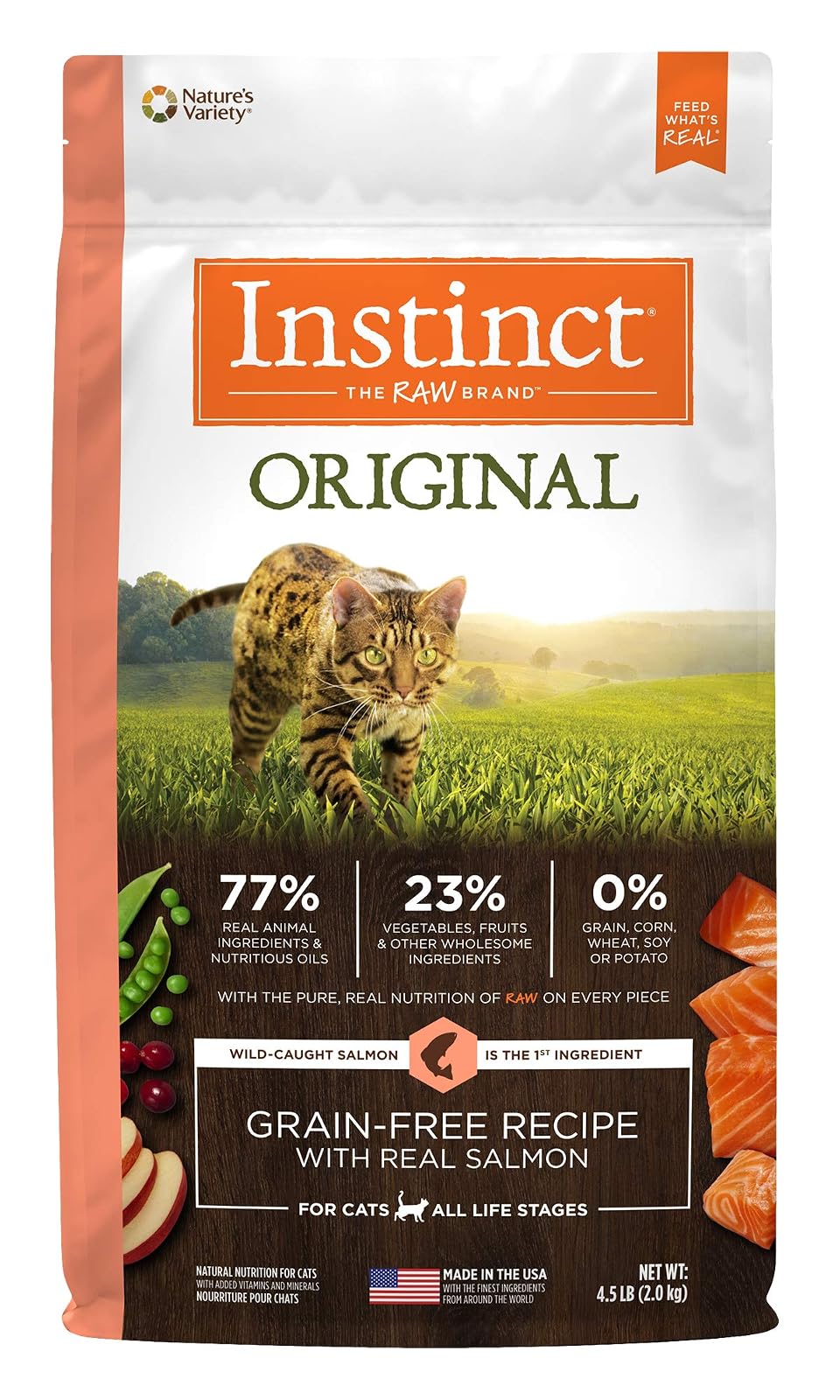 Instinct Original Alimento para Gato, Receta de Salmón 2kg